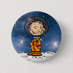 SPACE   Pigpen Astronaut 6 Cm Round Badge