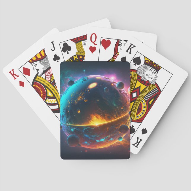 Space Planet  Playing Cards (Back)