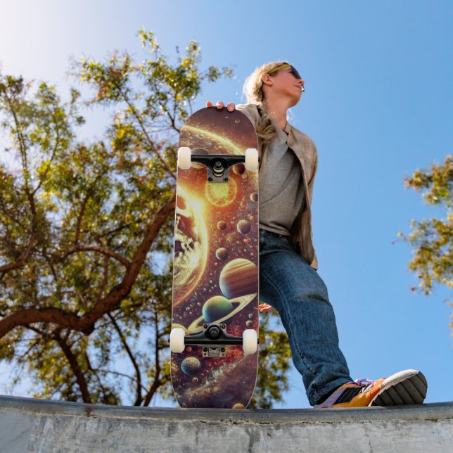 Space & Planet Skateboard Design (Outdoor 1)