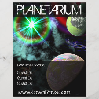 Space Planetarium Custom Rave Flyers
