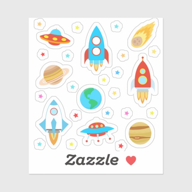 Space Planets Stars Rockets Comets  (Sheet)