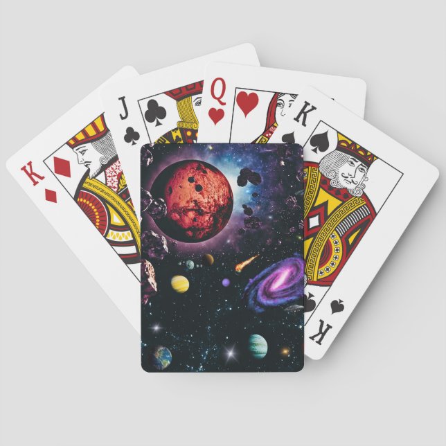 space playing cards (Back)
