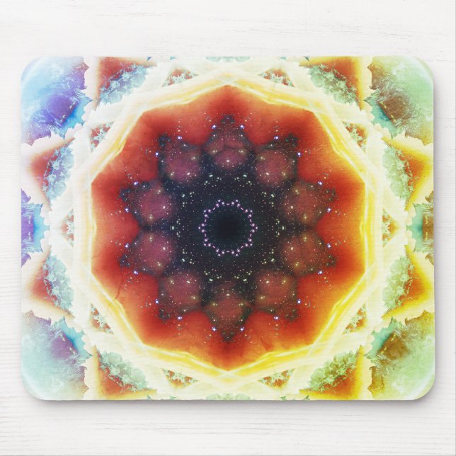 Space Portal Mandala Mouse Mat (Front)