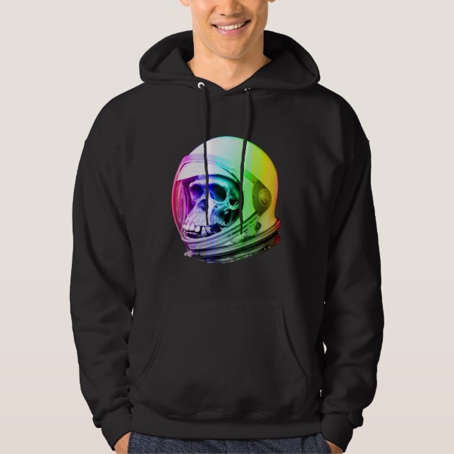 Space Primate Astronaut Skull Hoodie (Front)