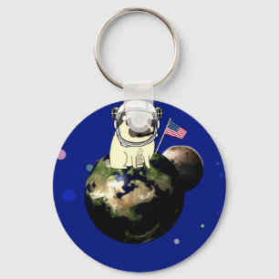 space pug key ring