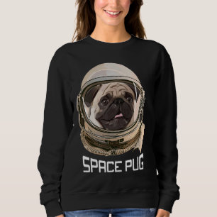 Space Pug, pug face, pug lovers,astronaut Classic Sweatshirt