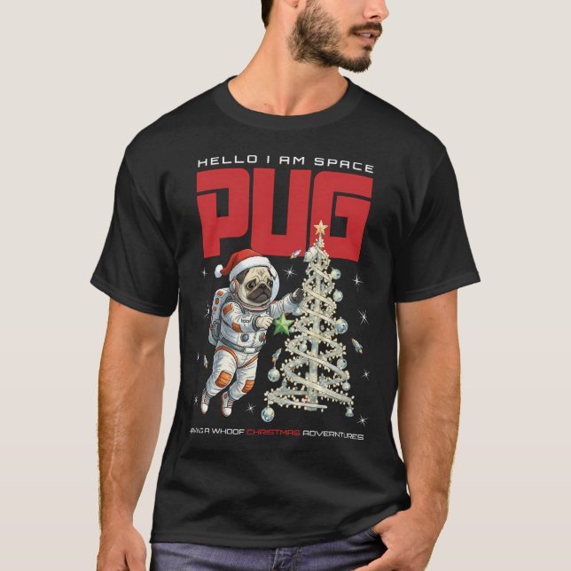 Space Pug T-Shirt (Front)