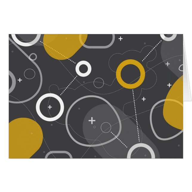 Space Race Abstract Card (Front Horizontal)