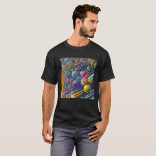 Space Race men black T-shirt
