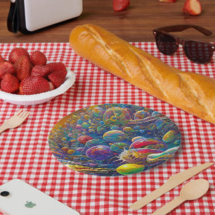 Space Race paper plates