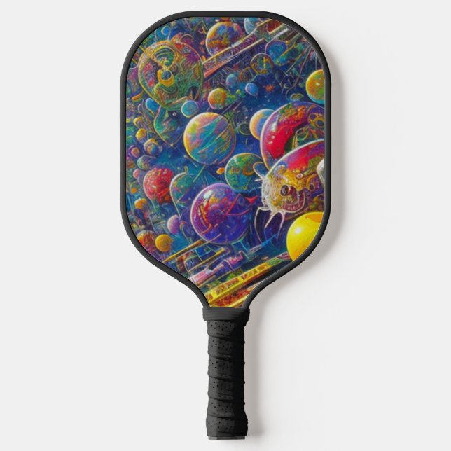 Space Race pickleball paddle (Front)