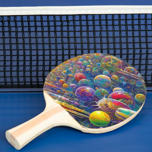 Space Race ping pong paddle 2 sided (Insitu)