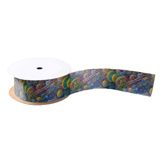 Space Race ribbon Satin Ribbon (Spool)