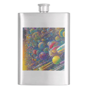 Space Race stainless steel flask