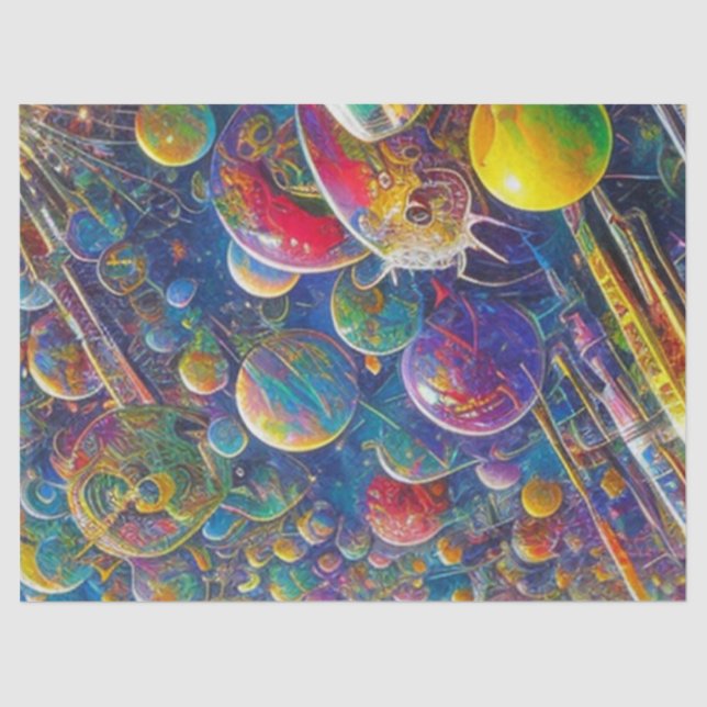 Space Race tissue paper (Front)