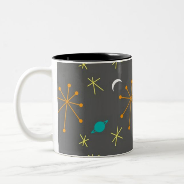 Space Race Two-Tone Coffee Mug (Left)