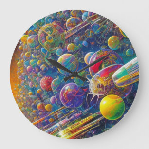 Space Race wall clock