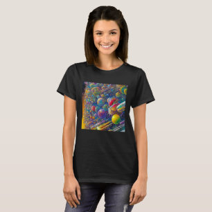 Space Race women black T-shirt
