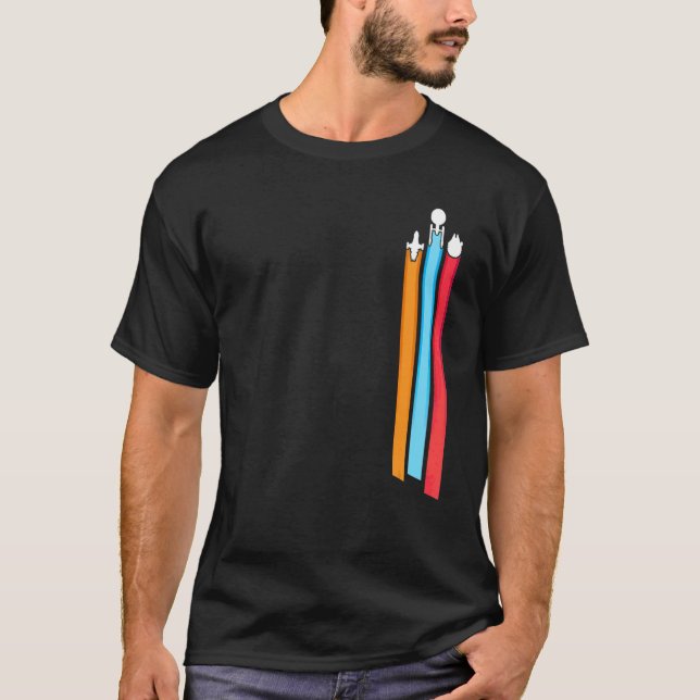 Space Racing Stripes Men T-Shirt (Front)