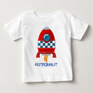 Space rocket baby t-shirt