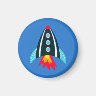 Space Rocket kids Magnet