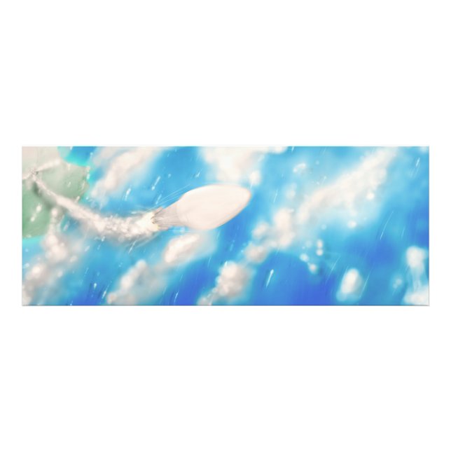 Space Rocket Lift off launch. Photo Print (Front)