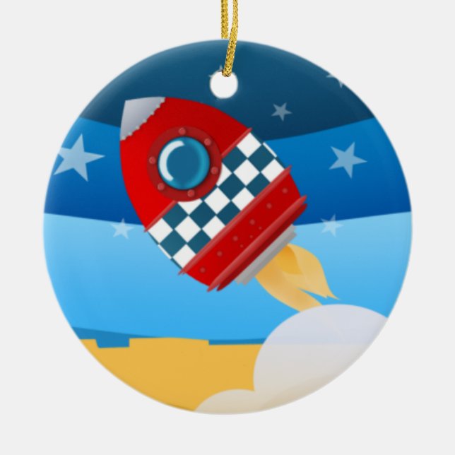 Space rocket - ornament (Front)