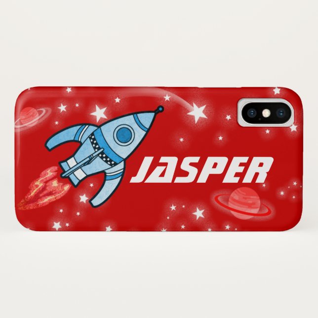 Space rocket red name iphone Case-Mate iPhone case (Back (Horizontal))