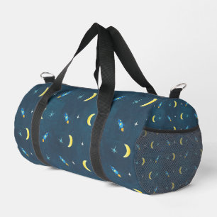Space Rocket Ship Pattern   Duffle Bag