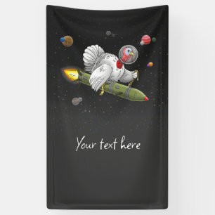Space Rocket Turkey Banner
