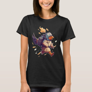 Space Rooster with Jet Pack T-Shirt