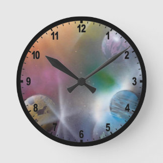 Space Round Clock