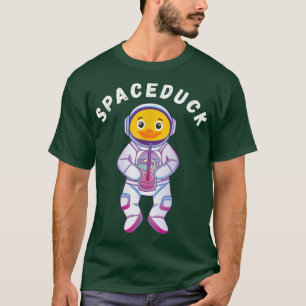 Space Rubber Duck Boba Tea Drink Bubble Tea Astron T-Shirt