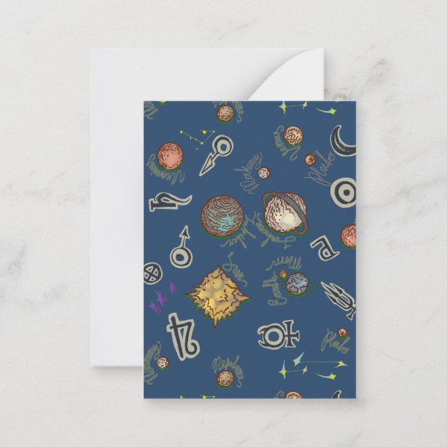 Space salad  card (Back)