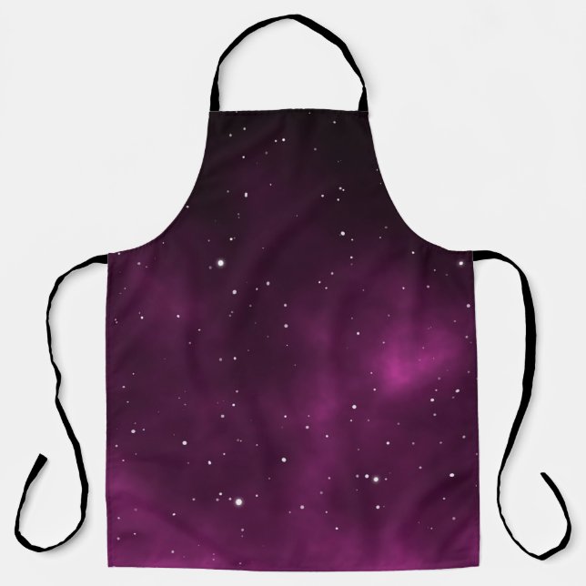 Space scape illustration astronomy graphic design  apron (Front)