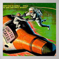 Space Sci Fi Comic Book Astronaut Monkey Vintage C