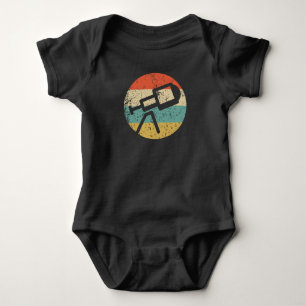 Space Science Astronomy Retro Telescope Icon Baby Bodysuit