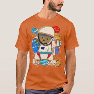 Space Science Cute Cat Animal Astronaut T-Shirt