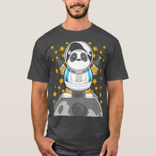 Space science cute panda animal astronaut T-Shirt