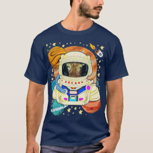space science giraffe animal astronaut T-Shirt