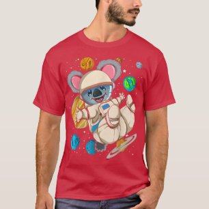 Space Science Koala Zoo Animal Space Planets Astro T-Shirt
