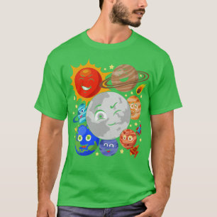 Space Science Universe Astronaut Astronomy Cute Pl T-Shirt