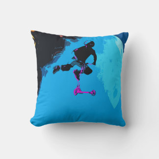 Space Scootering - Stunt Scooter Boy Cushion