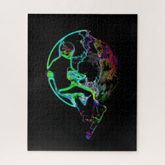 Space Scooting - Flying Scooter Boy Jigsaw Puzzle