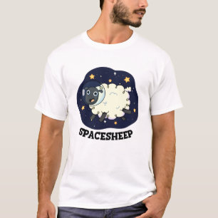 Space Sheep Funny Astronaut Sheep Pun T-Shirt