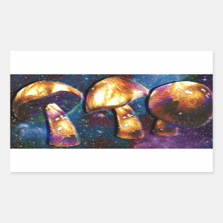 Space Shroomery Rectangular Sticker