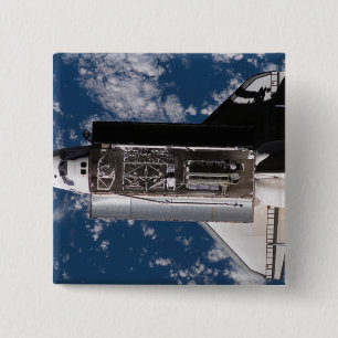 Space Shuttle Atlantis 2 15 Cm Square Badge