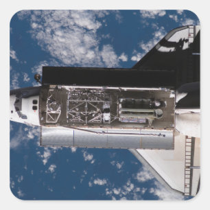 Space Shuttle Atlantis 2 Square Sticker