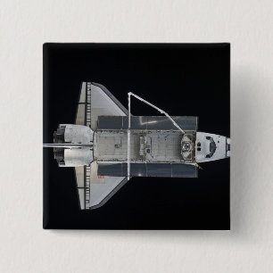 Space shuttle Atlantis 4 15 Cm Square Badge