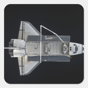 Space shuttle Atlantis 4 Square Sticker
